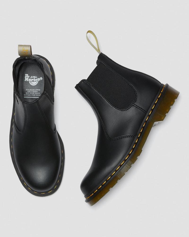 Black Men's Dr Martens Vegan 2976 Felix Ankle Boots | CA 456NWY